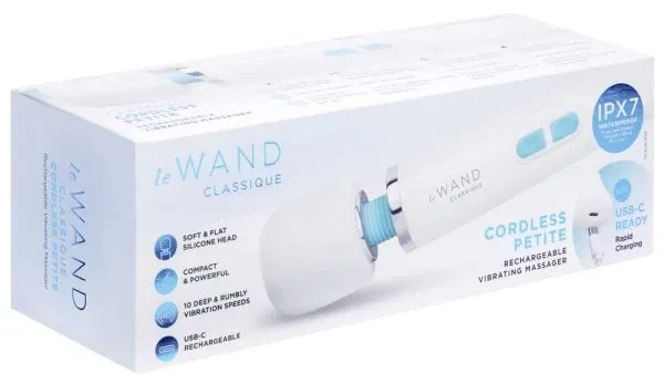 le Wand Classique Petite Wand Weiß – Wiederaufladbarer Luxus-Massagestab mit Starkvibration