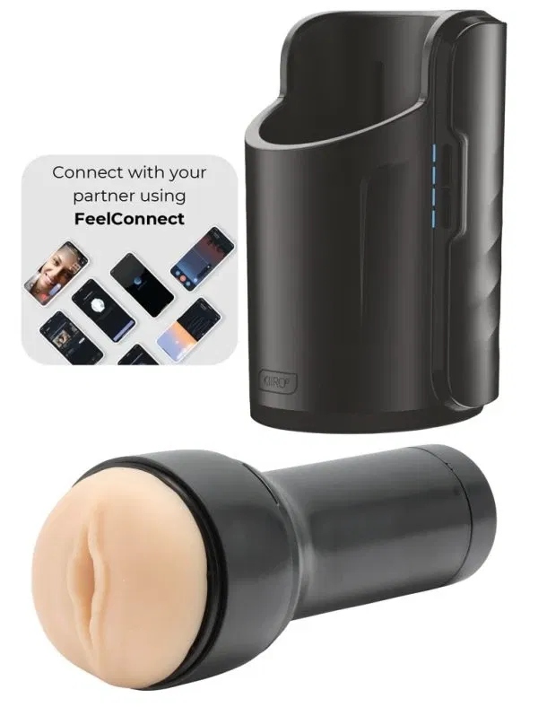 Kiiroo Keon WiFi Combo Set Masturbator FeelStroker Schwarz Kiiroo Keon WiFi Combo Set Masturbator FeelStroker Schwarz