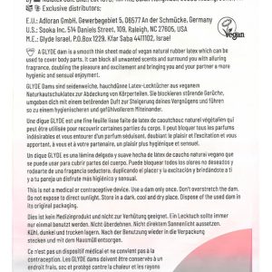 GLYDE Dams Lecktücher Vanille 4er – vegan, hauchdünn, 25x15 cm GLYDE Dams Lecktücher Vanille 4er – vegan, hauchdünn, 25x15 cm – Bild 4