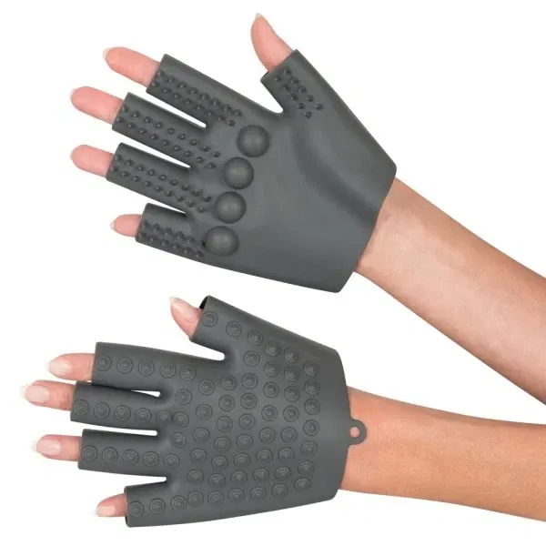 PP Zauberhände Massage-Handschuhe Silikon Grau Einheitsgröße PP Zauberhände Massage-Handschuhe Silikon Grau Einheitsgröße