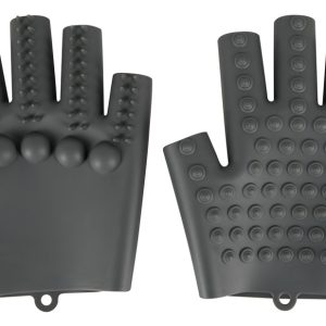 PP Zauberhände Massage-Handschuhe Silikon Grau Einheitsgröße PP Zauberhände Massage-Handschuhe Silikon Grau Einheitsgröße – Bild 3