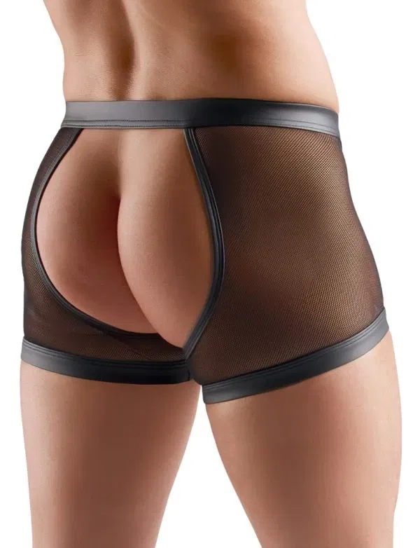 Svenjoyment Herren Jock M Schwarz Netz-Transparenz mit Cockring und Wetlook