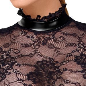 Noir Spitzenkleid Kink Royal Schwarz XL mit Taillencorsage und Stehkragen Noir Spitzenkleid Kink Royal Schwarz XL mit Taillencorsage und Stehkragen – Bild 5