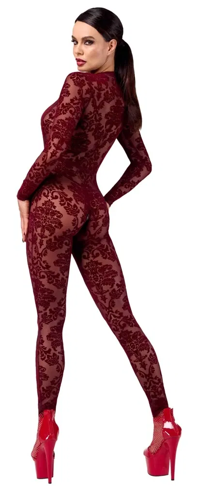 Noir Kink Royal Samt-Overall rot XL transparente Langarmpassform Noir Kink Royal Samt-Overall rot XL transparente Langarmpassform