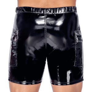 Black Level Lack-Shorts Herren Schwarz XL mit Klappentaschen & Reißverschluss Black Level Lack-Shorts Herren Schwarz XL mit Klappentaschen & Reißverschluss – Bild 4