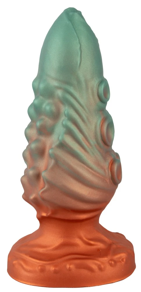 Beasty Cocks Atlantis Anal Plug türkis – 21 cm, Reizstruktur, Liquid Silicone