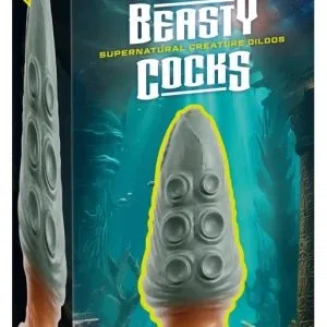 Beasty Cocks Atlantis Anal Plug türkis – 21 cm, Reizstruktur, Liquid Silicone