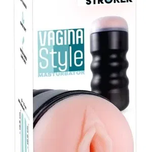 Stroker Vagina Style Masturbator hell hautfarben, realistische Lustöffnung, diskret & griffig