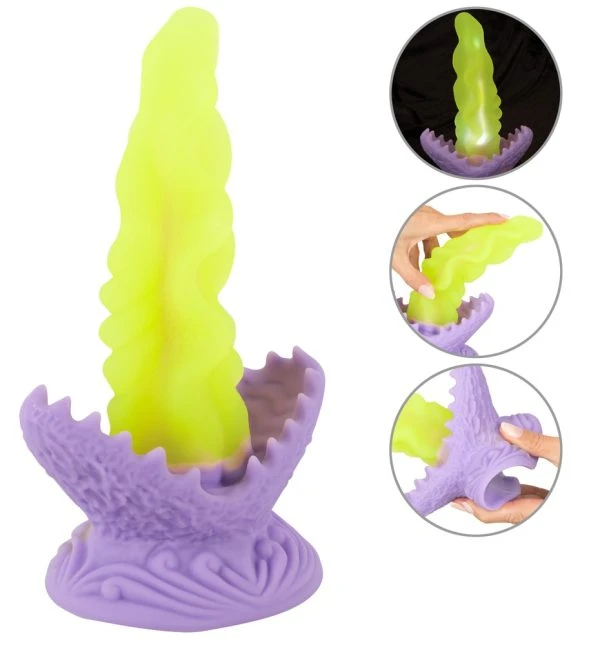 Beasty Cocks Passion Plant LED Dildo Gelb mit USB & Saugfuß 22 cm Beasty Cocks Passion Plant LED Dildo Gelb mit USB & Saugfuß 22 cm