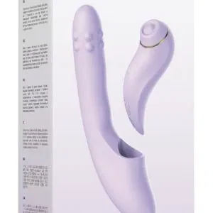 SVAKOM DuoGlow Pastel Lilac – 2-in-1 Silikon-Vibrator & Pulsations-Stimulator, lila
