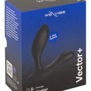 We-Vibe Vector+ Analvibrator Schwarz mit Fernbedienung und Bluetooth-Steuerung