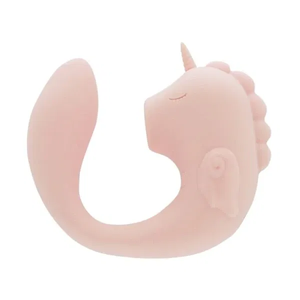 Unihorn C-Horse Coral Throb Dual-Vibrator aus Silikon, 15 cm