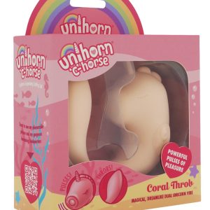 Unihorn C-Horse Coral Throb Dual-Vibrator aus Silikon, 15 cm Unihorn C-Horse Coral Throb Dual-Vibrator aus Silikon, 15 cm – Bild 1
