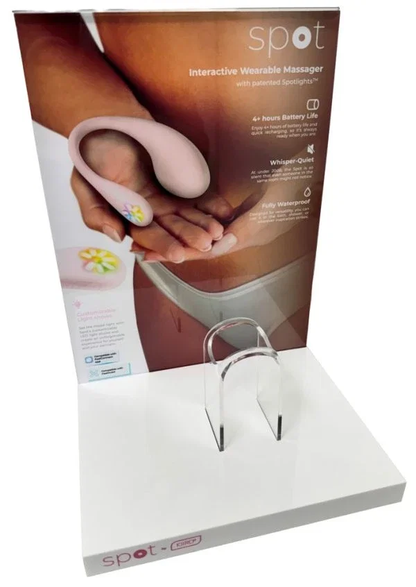 Kiiroo Spot Acryl-Display groß mit Rückwand und Halterung