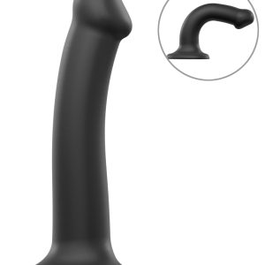 strap-on-me Semi-Real.Dildo M Schwarz 18 cm Dual Density Silikon strap-on-me Semi-Real.Dildo M Schwarz 18 cm Dual Density Silikon – Bild 2