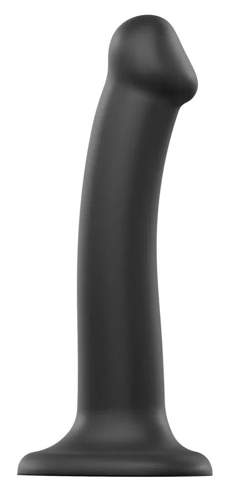 strap-on-me Semi-Real.Dildo M Schwarz 18 cm Dual Density Silikon