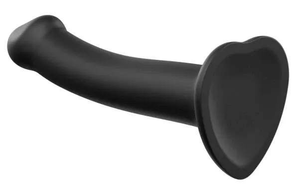 strap-on-me Semi-Real.Dildo M Schwarz 18 cm Dual Density Silikon
