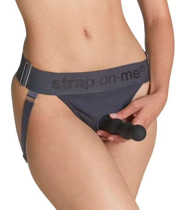 strap-on-me Harness Lingerie Grau One Size Jock-Style