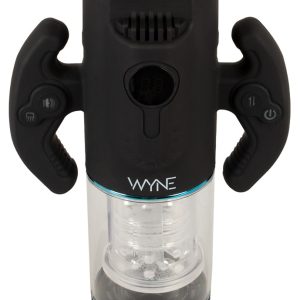 WYNE Masturbator 11 Schwarz – Doppelmotoriger, Vollautomatischer Penis-Stroker mit Sound & Saugfunktion – Bild 3