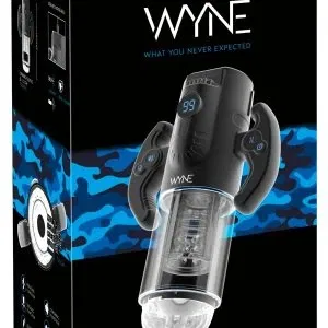 WYNE Masturbator 11 Schwarz – Doppelmotoriger, Vollautomatischer Penis-Stroker mit Sound & Saugfunktion