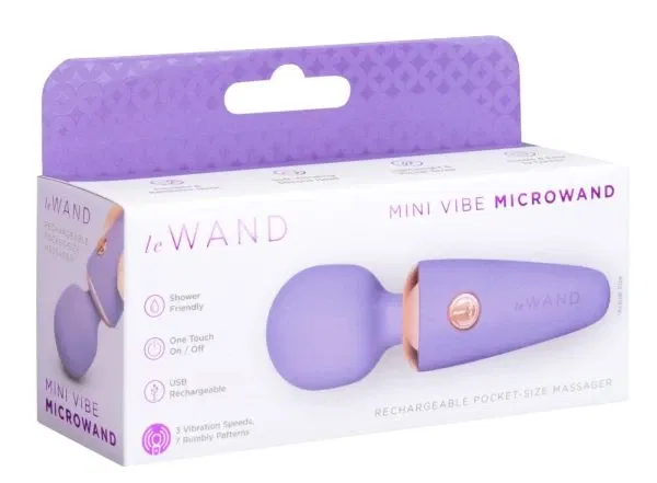 le Wand Mini Microwand Lila – Flüsterleiser Mini Vibe mit 7 Vibrationsmodi
