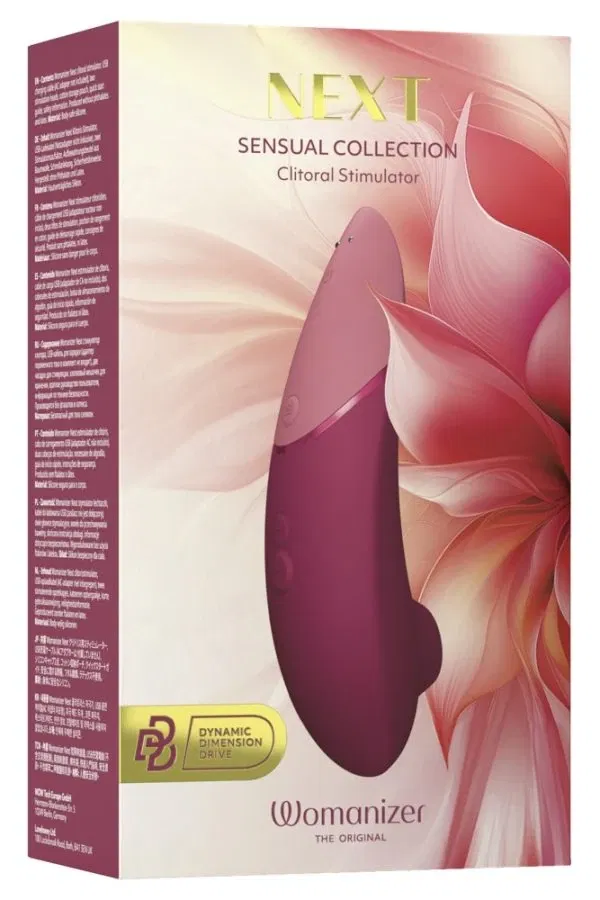 54081990000_verp Womanizer Next Bordeaux Rot – 3D Pleasure Air Stimulator mit 14 Intensitätsstufen
