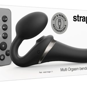 strap-on-me Multi Orgasm Bendable S Vibrator Schwarz mit Fernbedienung strap-on-me Multi Orgasm Bendable S Vibrator Schwarz mit Fernbedienung – Bild 1