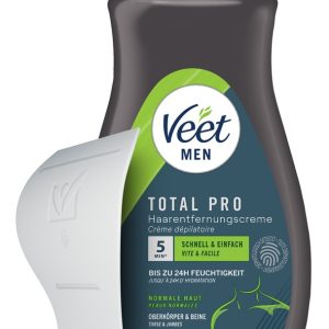 Veet Men Total Pro Haarentfernungscreme 400 ml Pumpspender Veet Men Total Pro Haarentfernungscreme 400 ml Pumpspender – Bild 1