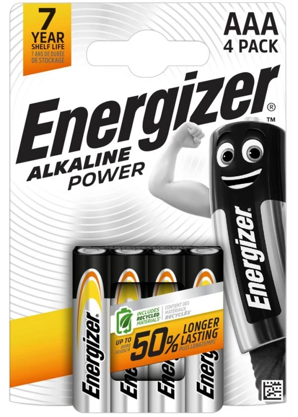 Energizer AAA Alkaline Power 1,5V Batterien 12x4er Pack