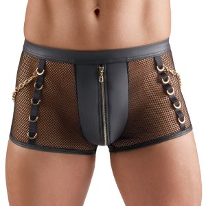 Svenjoyment Herren Netz Pants Wetlook Schwarz 3XL mit goldfarbenen Details Svenjoyment Herren Netz Pants Wetlook Schwarz 3XL mit goldfarbenen Details – Bild 2