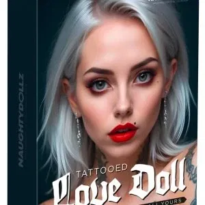 Home You2Toys NaughtyDollz Tattoed Love Doll 152 cm, hautfarben hell