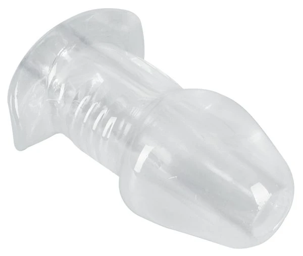 ANOS Butt Plug mit Tunnel transparent 10,2 cm ANOS Butt Plug mit Tunnel transparent 10,2 cm