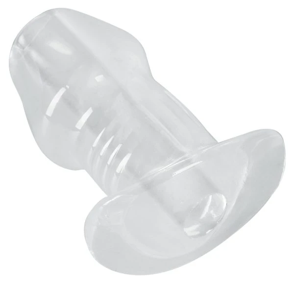 ANOS Butt Plug mit Tunnel transparent 10,2 cm ANOS Butt Plug mit Tunnel transparent 10,2 cm