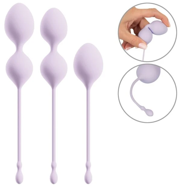 beau cœur Elorin Love BallSet 3-teilig Lila Silikon