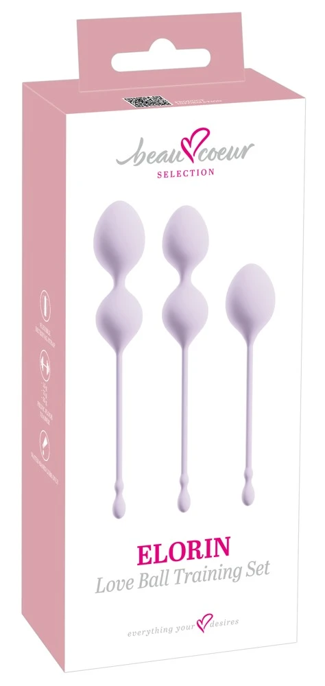 beau cœur Elorin Love BallSet 3-teilig Lila Silikon