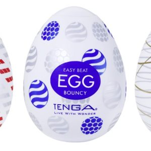 TENGA Egg Standard Set 3er Weiß Einmal-Masturbatoren mit Gleitgel TENGA Egg Standard Set 3er Weiß Einmal-Masturbatoren mit Gleitgel – Bild 2