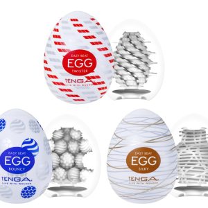 TENGA Egg Standard Set 3er Weiß Einmal-Masturbatoren mit Gleitgel TENGA Egg Standard Set 3er Weiß Einmal-Masturbatoren mit Gleitgel – Bild 3