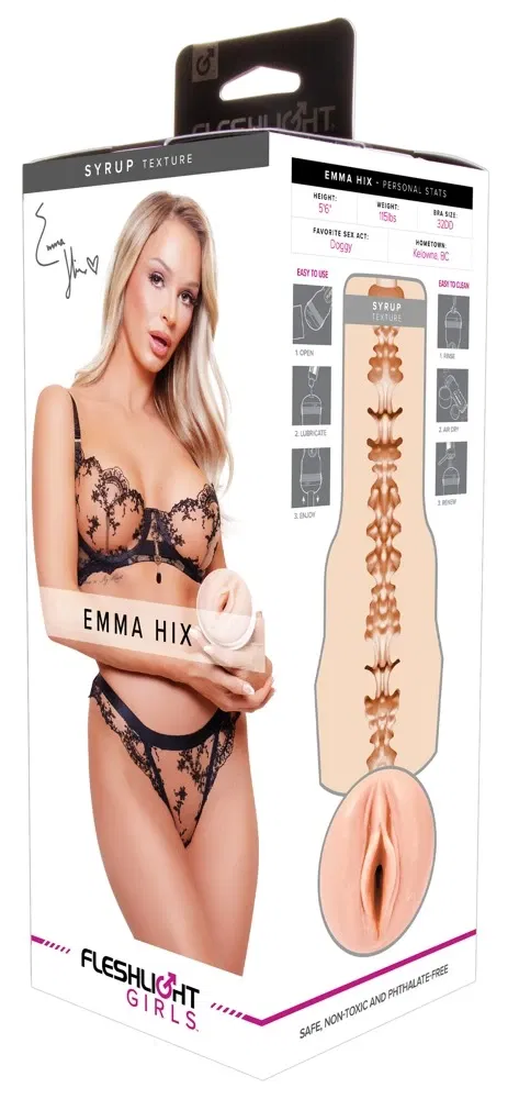 Fleshlight Emma Hix Syrup Masturbator Hautfarben Hell 25 cm