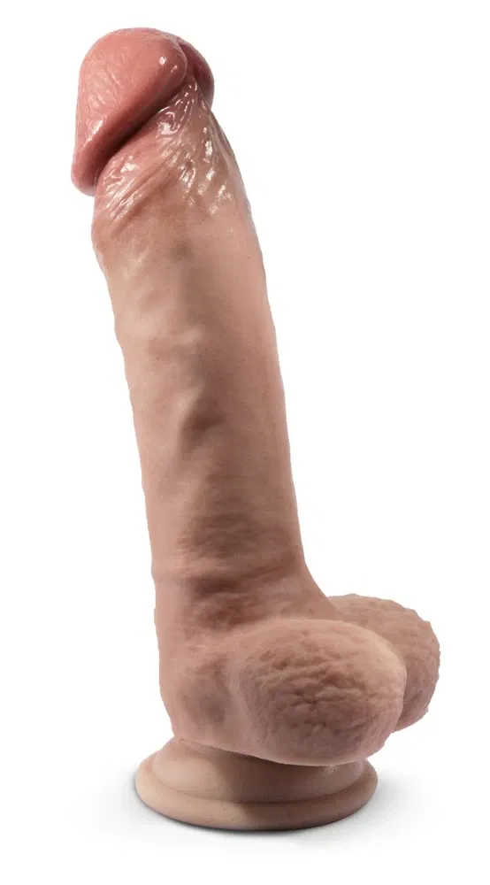SILEXD Real Skin Model 1 Naturdildo 23 cm hautfarben hell mit Saugfuß