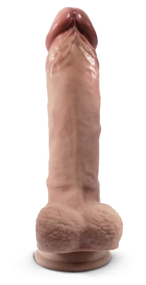 SILEXD Real Skin Model 1 Naturdildo 23 cm hautfarben hell mit Saugfuß