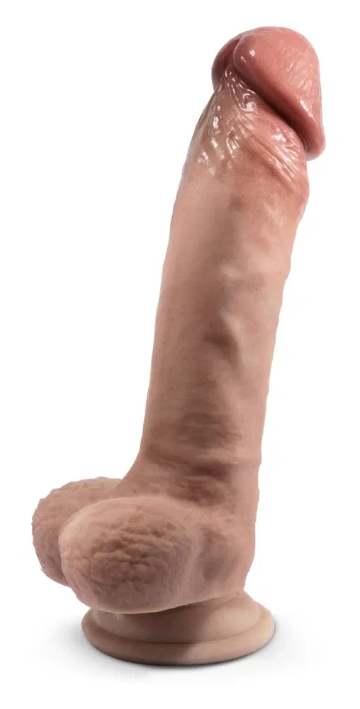 SILEXD Real Skin Model 1 Naturdildo 23 cm hautfarben hell mit Saugfuß