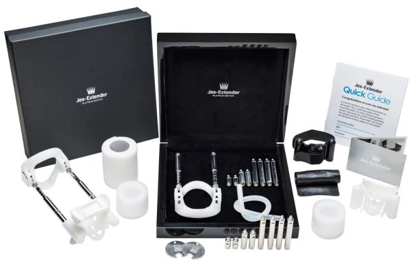 Jes-Extender Platinum Penis-Expander Silbern mit 950er Platinbeschichtung