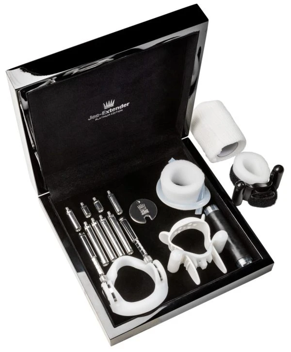 Jes-Extender Platinum Penis-Expander Silbern mit 950er Platinbeschichtung
