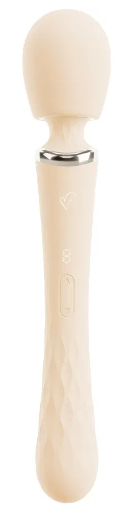 beau cœur Taviro Big Wand Massager Weiß – Wiederaufladbar, 31,7 cm, 9 Vibrationsmodi