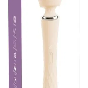 beau cœur Taviro Big Wand Massager Weiß – Wiederaufladbar, 31,7 cm, 9 Vibrationsmodi
