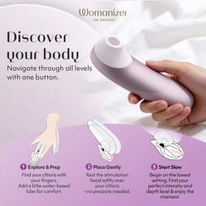 Womanizer Pro Lilac – Leiser Klitoris-Stimulator mit 11 Intensitätsstufen, wasserdicht & wiederaufladbar Womanizer Pro Lilac – Leiser Klitoris-Stimulator mit 11 Intensitätsstufen, wasserdicht & wiederaufladbar – Bild 4