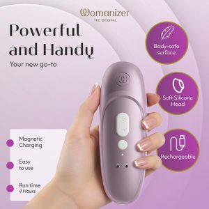 Womanizer Pro Lilac – Leiser Klitoris-Stimulator mit 11 Intensitätsstufen, wasserdicht & wiederaufladbar Womanizer Pro Lilac – Leiser Klitoris-Stimulator mit 11 Intensitätsstufen, wasserdicht & wiederaufladbar – Bild 5