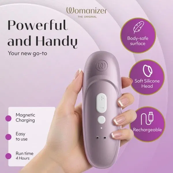 Womanizer Pro Lilac – Leiser Klitoris-Stimulator mit 11 Intensitätsstufen, wasserdicht & wiederaufladbar