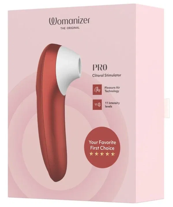 54089380000_verp Womanizer Pro Rot – Flüsterleiser Pulsator mit Pleasure Air Technologie