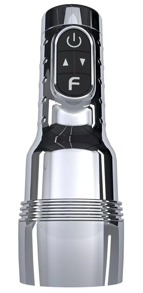 Fleshlight Pink Quiver Vibrations-Masturbator, hellhautfarben, 25 cm, USB-C wiederaufladbar